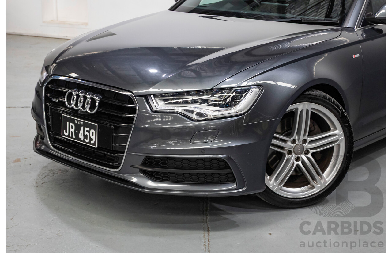 11/2012 Audi A6 S-Line 3.0 TDI Quattro (AWD) 4GL 4d Sedan Daytona Gray Pearlescent Turbo Diesel V6 3.0L
