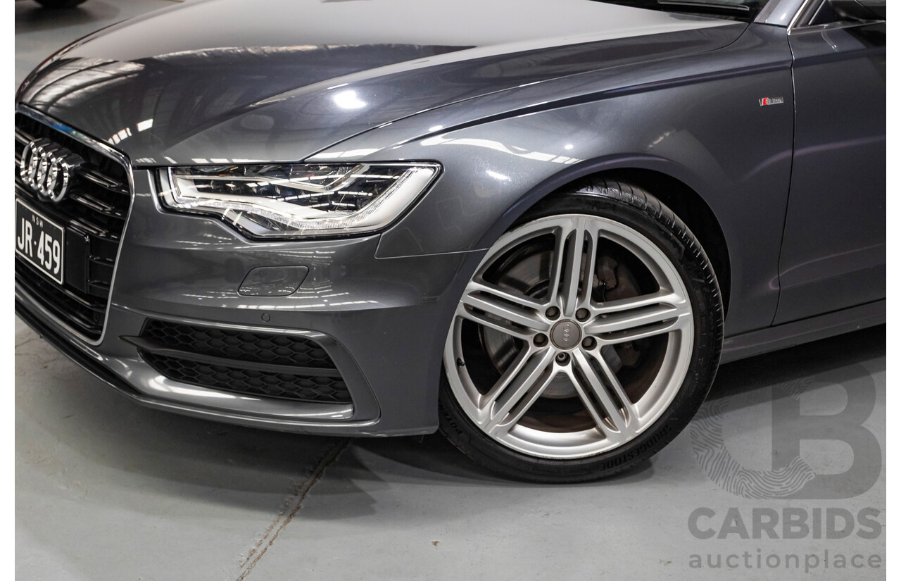 11/2012 Audi A6 S-Line 3.0 TDI Quattro (AWD) 4GL 4d Sedan Daytona Gray Pearlescent Turbo Diesel V6 3.0L
