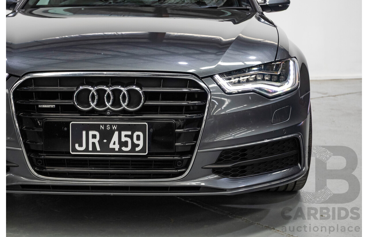 11/2012 Audi A6 S-Line 3.0 TDI Quattro (AWD) 4GL 4d Sedan Daytona Gray Pearlescent Turbo Diesel V6 3.0L