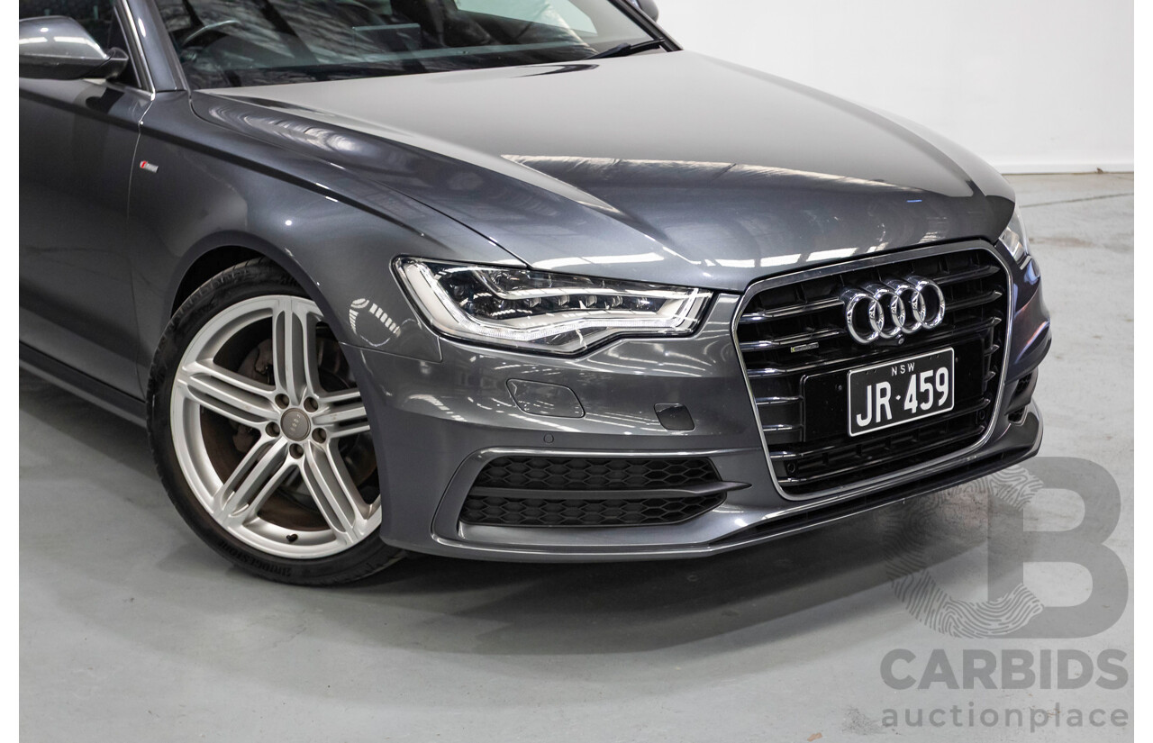 11/2012 Audi A6 S-Line 3.0 TDI Quattro (AWD) 4GL 4d Sedan Daytona Gray Pearlescent Turbo Diesel V6 3.0L