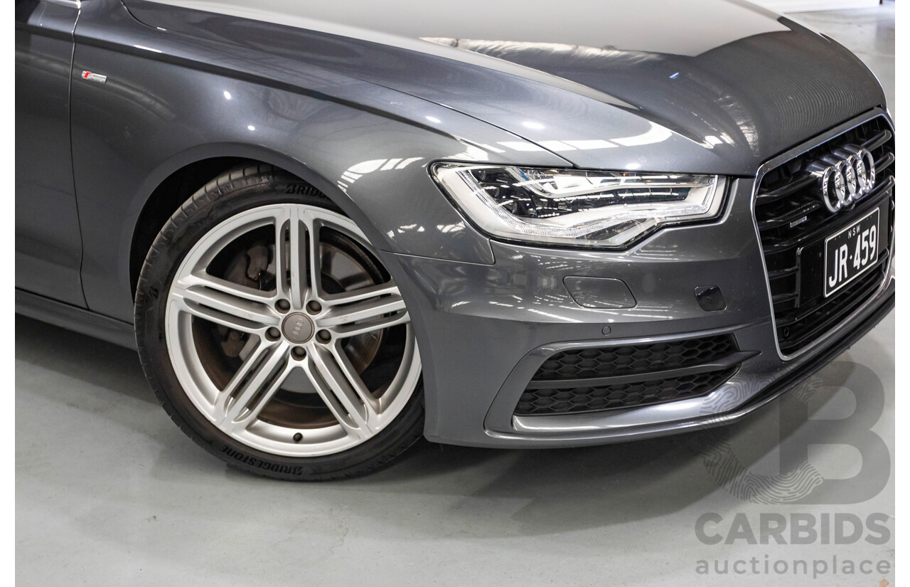 11/2012 Audi A6 S-Line 3.0 TDI Quattro (AWD) 4GL 4d Sedan Daytona Gray Pearlescent Turbo Diesel V6 3.0L