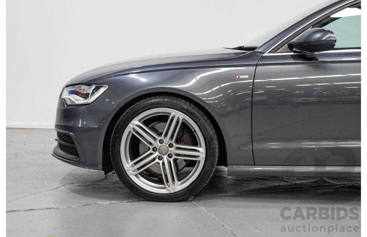 11/2012 Audi A6 S-Line 3.0 TDI Quattro (AWD) 4GL 4d Sedan Daytona Gray Pearlescent Turbo Diesel V6 3.0L