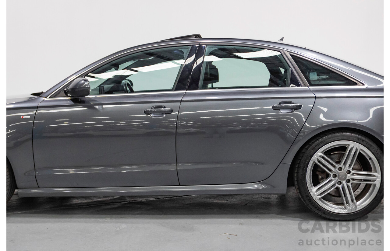 11/2012 Audi A6 S-Line 3.0 TDI Quattro (AWD) 4GL 4d Sedan Daytona Gray Pearlescent Turbo Diesel V6 3.0L