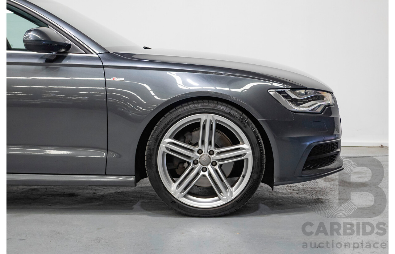 11/2012 Audi A6 S-Line 3.0 TDI Quattro (AWD) 4GL 4d Sedan Daytona Gray Pearlescent Turbo Diesel V6 3.0L