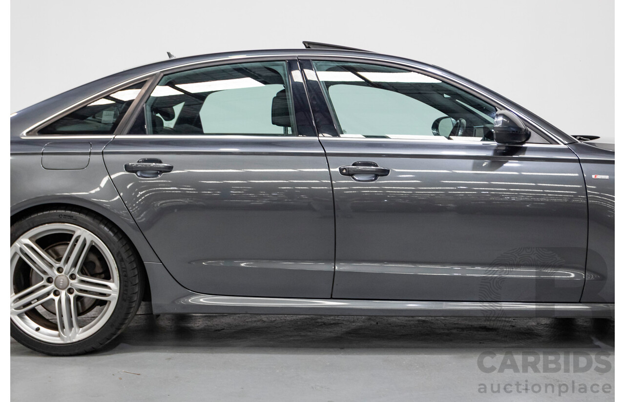 11/2012 Audi A6 S-Line 3.0 TDI Quattro (AWD) 4GL 4d Sedan Daytona Gray Pearlescent Turbo Diesel V6 3.0L