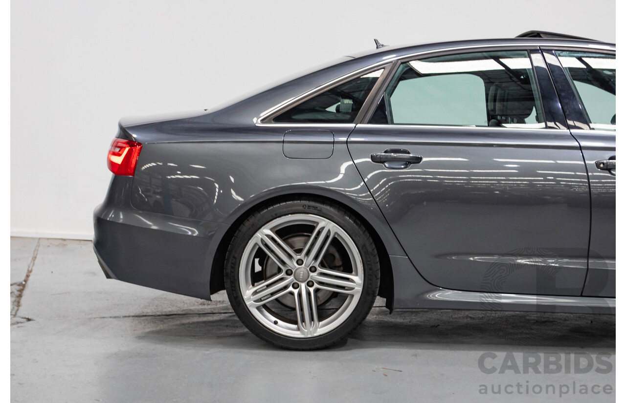 11/2012 Audi A6 S-Line 3.0 TDI Quattro (AWD) 4GL 4d Sedan Daytona Gray Pearlescent Turbo Diesel V6 3.0L