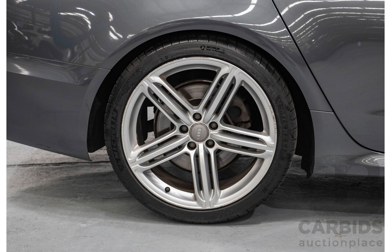 11/2012 Audi A6 S-Line 3.0 TDI Quattro (AWD) 4GL 4d Sedan Daytona Gray Pearlescent Turbo Diesel V6 3.0L