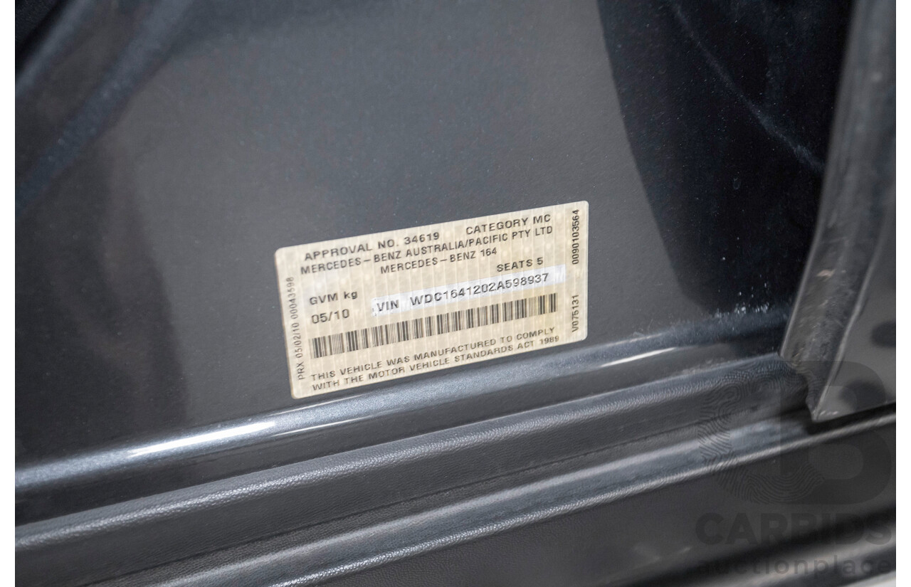 5/2010 Mercedes-Benz ML 300 CDI AMG Pack (4x4) W164 09 UPGRADE 4d Wagon Steel Gray Metallic Turbo Diesel V6 3.0L
