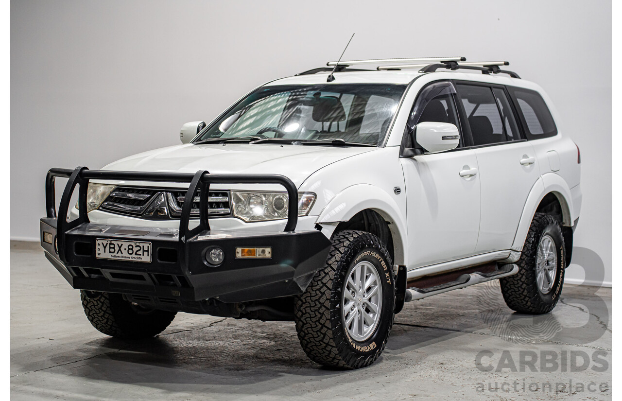 08/2014 Mitsubishi Challenger (4x4) PC MY14 4d Wagon White 2.5L