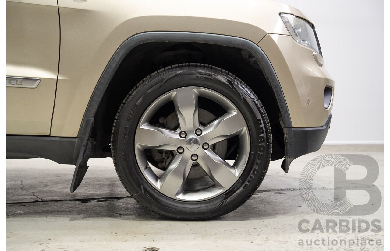 08/2011 Jeep Grand Cherokee LIMITED (4x4) WK 4d Wagon Turbo Diesel Gold 3.0L