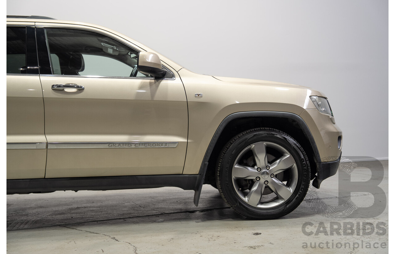 08/2011 Jeep Grand Cherokee LIMITED (4x4) WK 4d Wagon Turbo Diesel Gold 3.0L