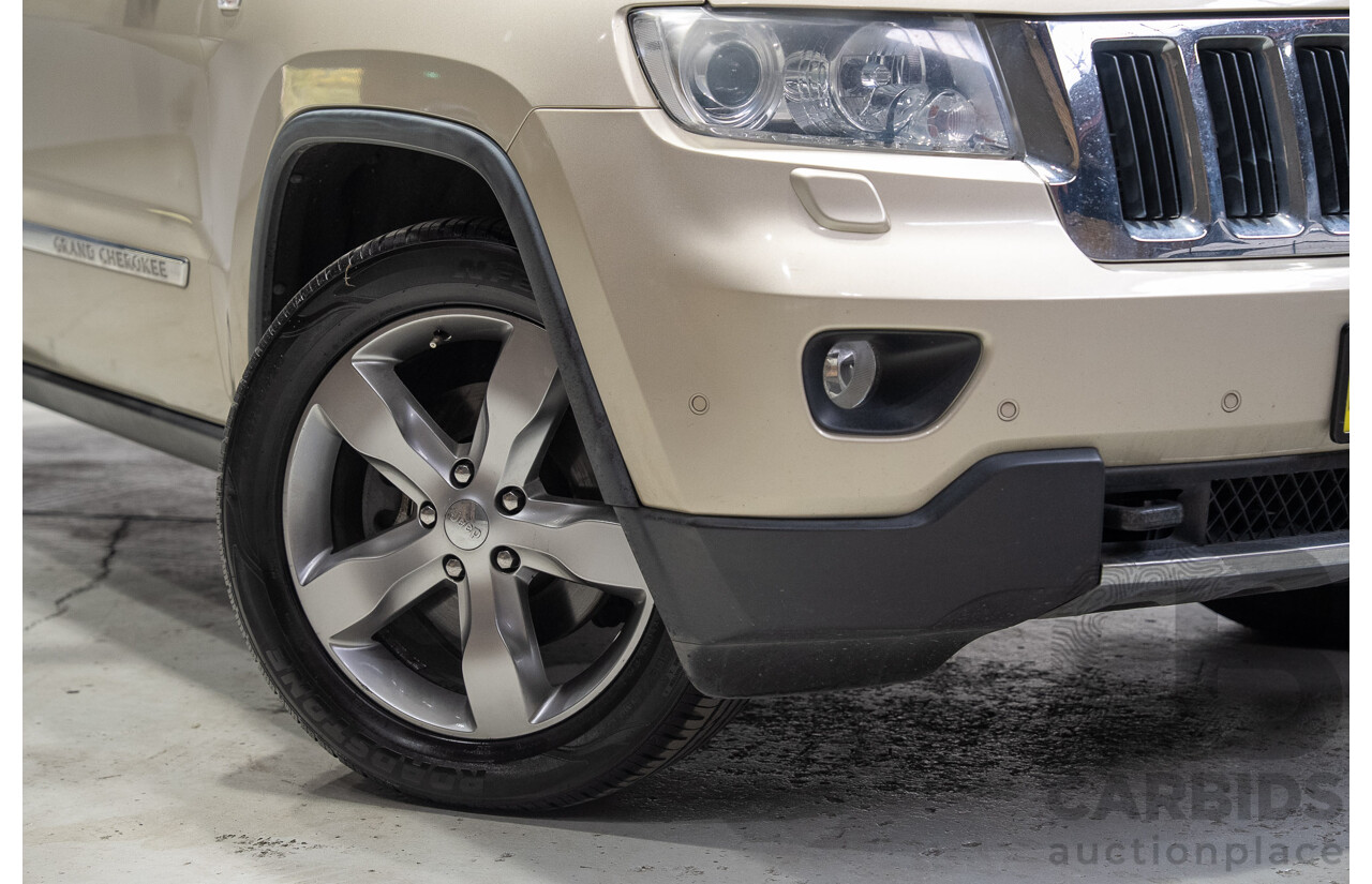 08/2011 Jeep Grand Cherokee LIMITED (4x4) WK 4d Wagon Turbo Diesel Gold 3.0L