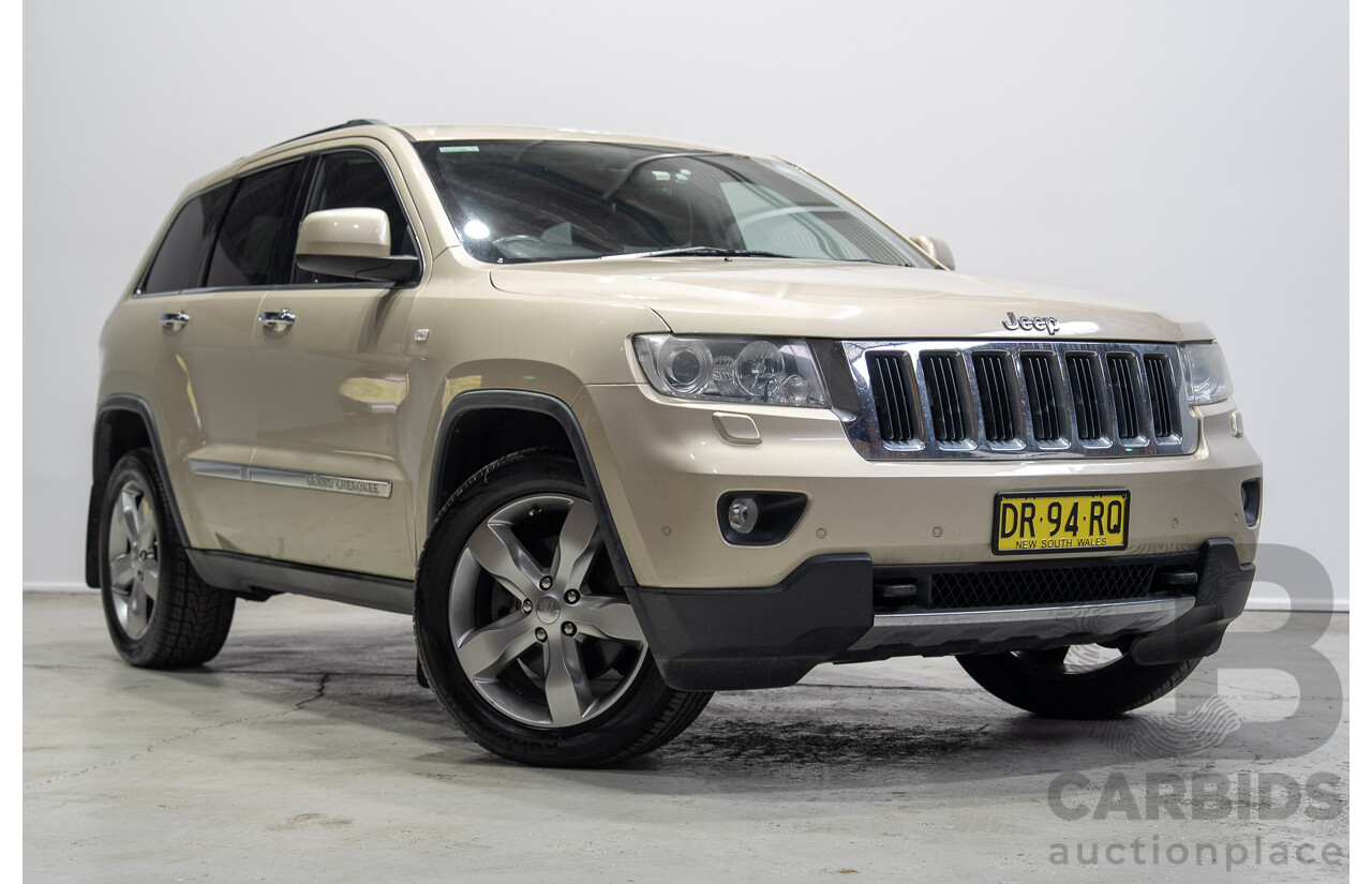 08/2011 Jeep Grand Cherokee LIMITED (4x4) WK 4d Wagon Turbo Diesel Gold 3.0L