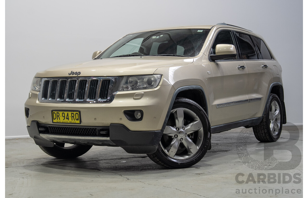 08/2011 Jeep Grand Cherokee LIMITED (4x4) WK 4d Wagon Turbo Diesel Gold 3.0L