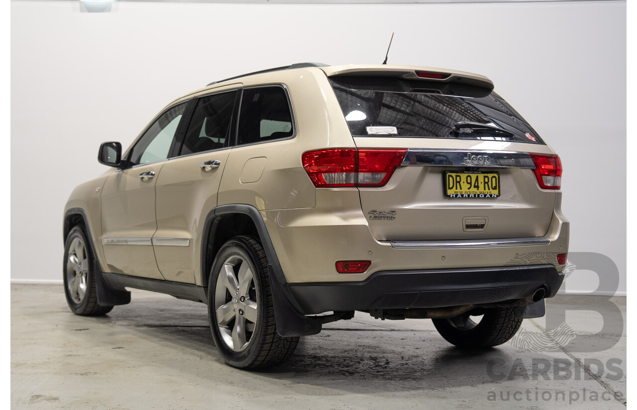 08/2011 Jeep Grand Cherokee LIMITED (4x4) WK 4d Wagon Turbo Diesel Gold 3.0L