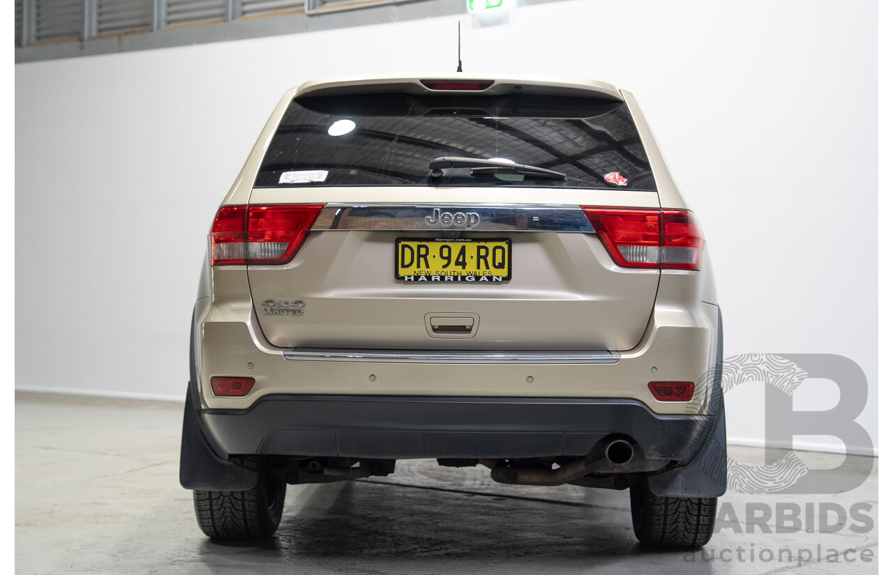 08/2011 Jeep Grand Cherokee LIMITED (4x4) WK 4d Wagon Turbo Diesel Gold 3.0L