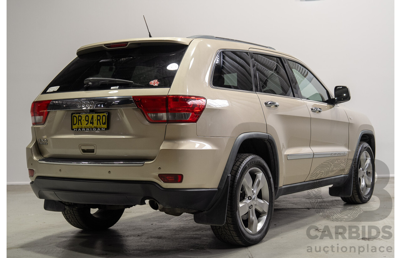08/2011 Jeep Grand Cherokee LIMITED (4x4) WK 4d Wagon Turbo Diesel Gold 3.0L