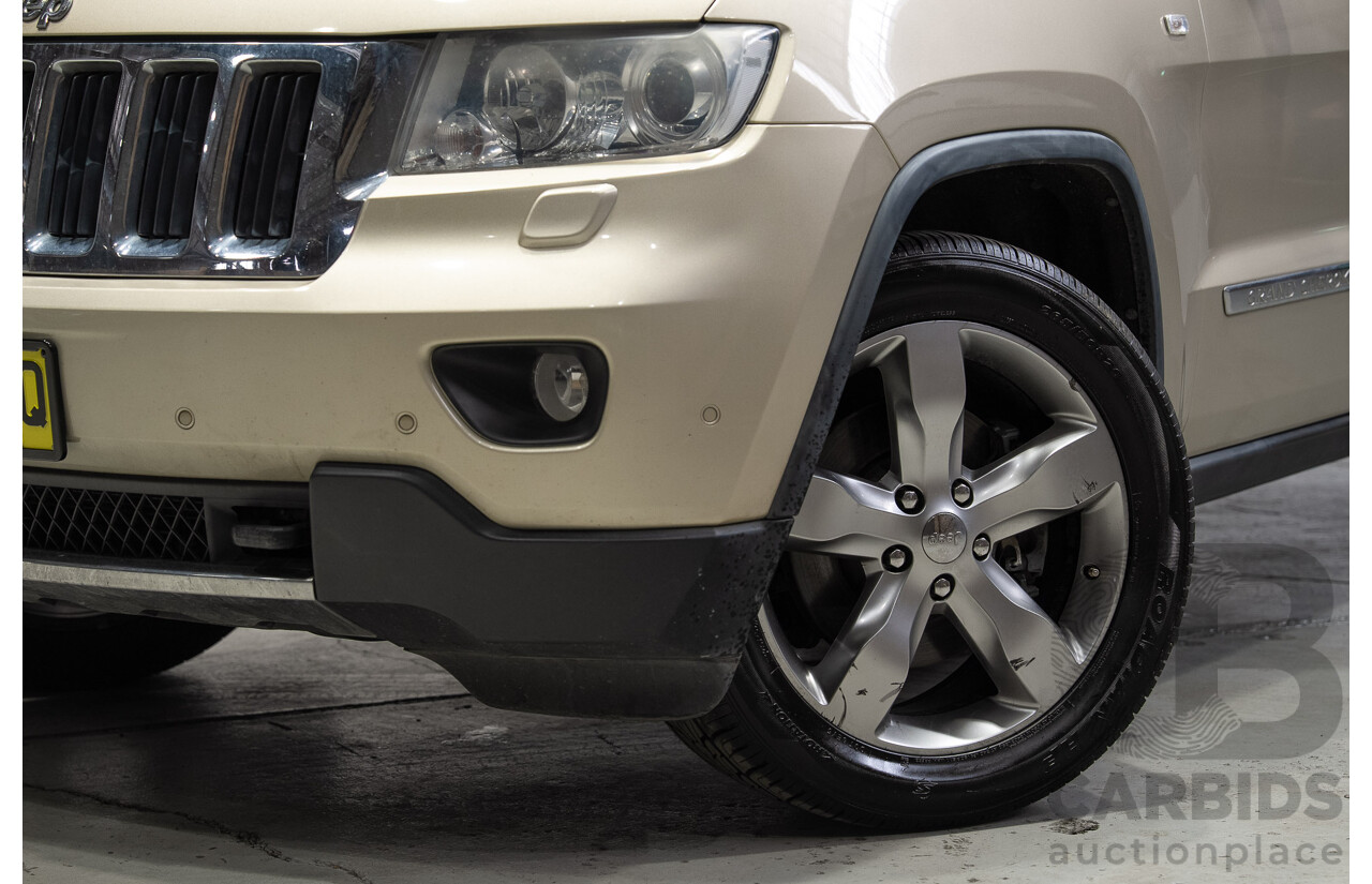 08/2011 Jeep Grand Cherokee LIMITED (4x4) WK 4d Wagon Turbo Diesel Gold 3.0L