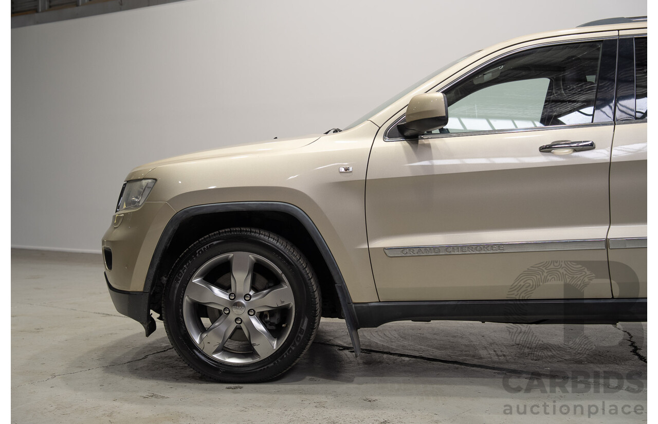 08/2011 Jeep Grand Cherokee LIMITED (4x4) WK 4d Wagon Turbo Diesel Gold 3.0L