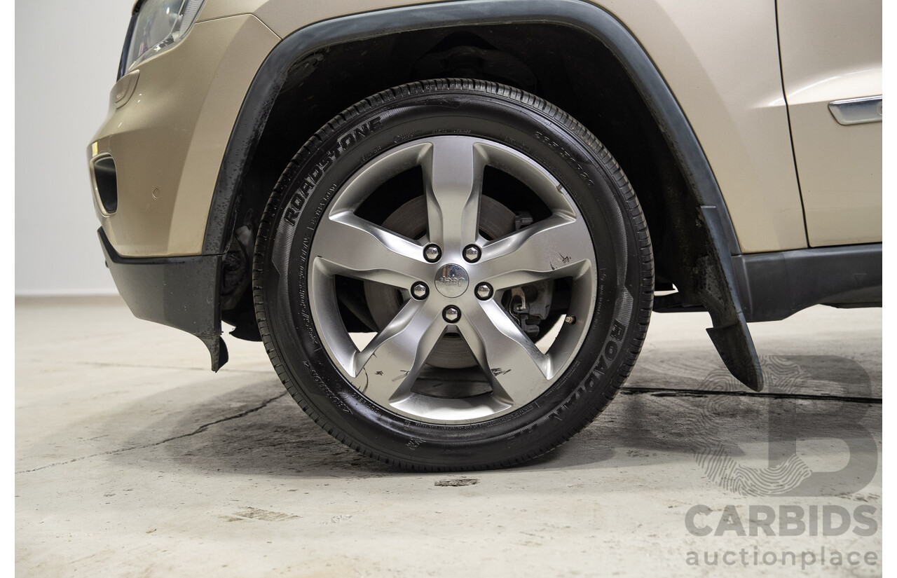 08/2011 Jeep Grand Cherokee LIMITED (4x4) WK 4d Wagon Turbo Diesel Gold 3.0L