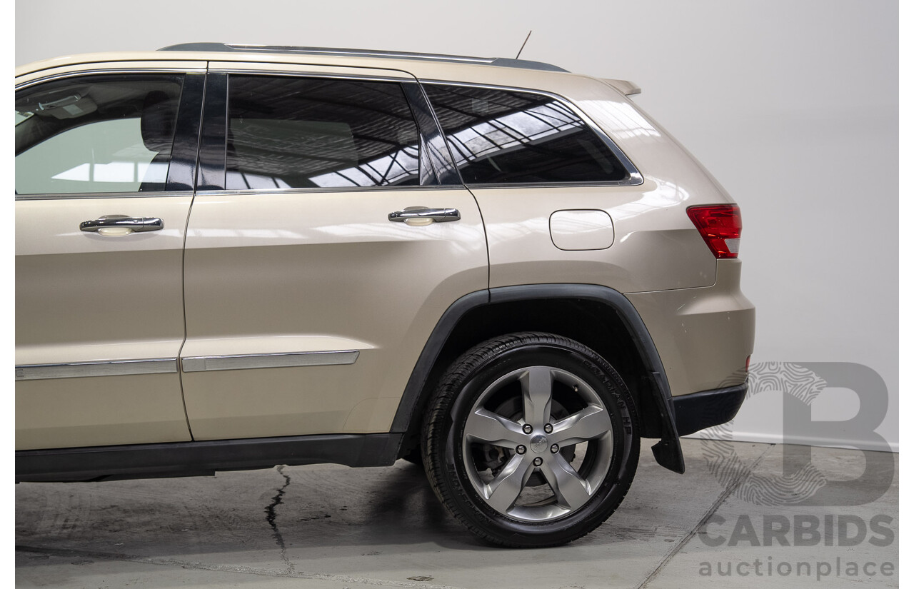 08/2011 Jeep Grand Cherokee LIMITED (4x4) WK 4d Wagon Turbo Diesel Gold 3.0L