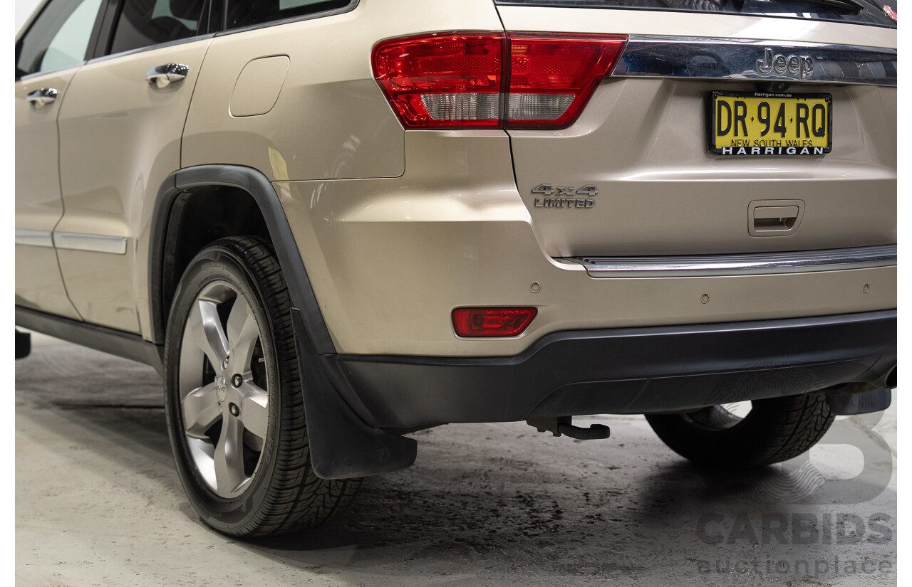 08/2011 Jeep Grand Cherokee LIMITED (4x4) WK 4d Wagon Turbo Diesel Gold 3.0L