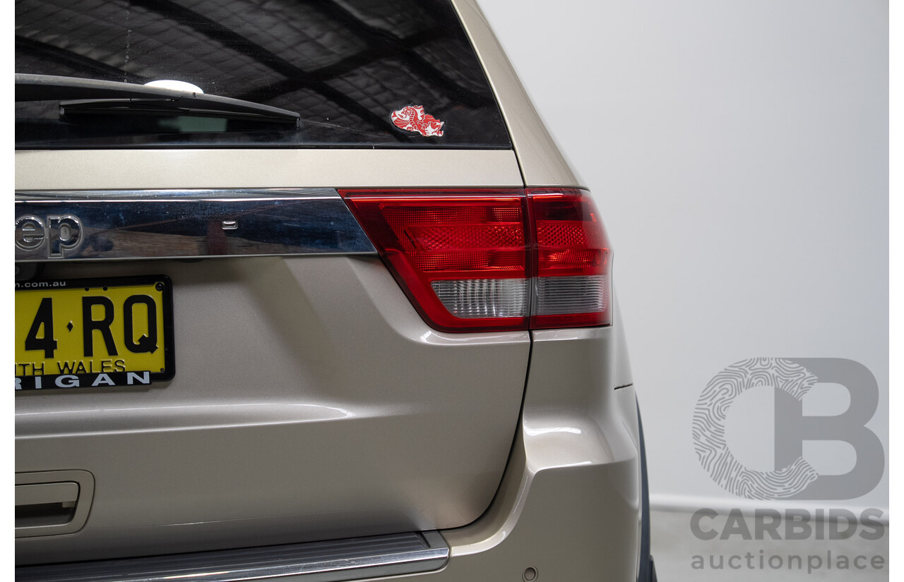 08/2011 Jeep Grand Cherokee LIMITED (4x4) WK 4d Wagon Turbo Diesel Gold 3.0L