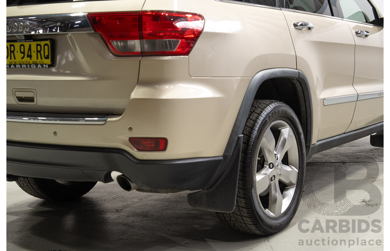 08/2011 Jeep Grand Cherokee LIMITED (4x4) WK 4d Wagon Turbo Diesel Gold 3.0L