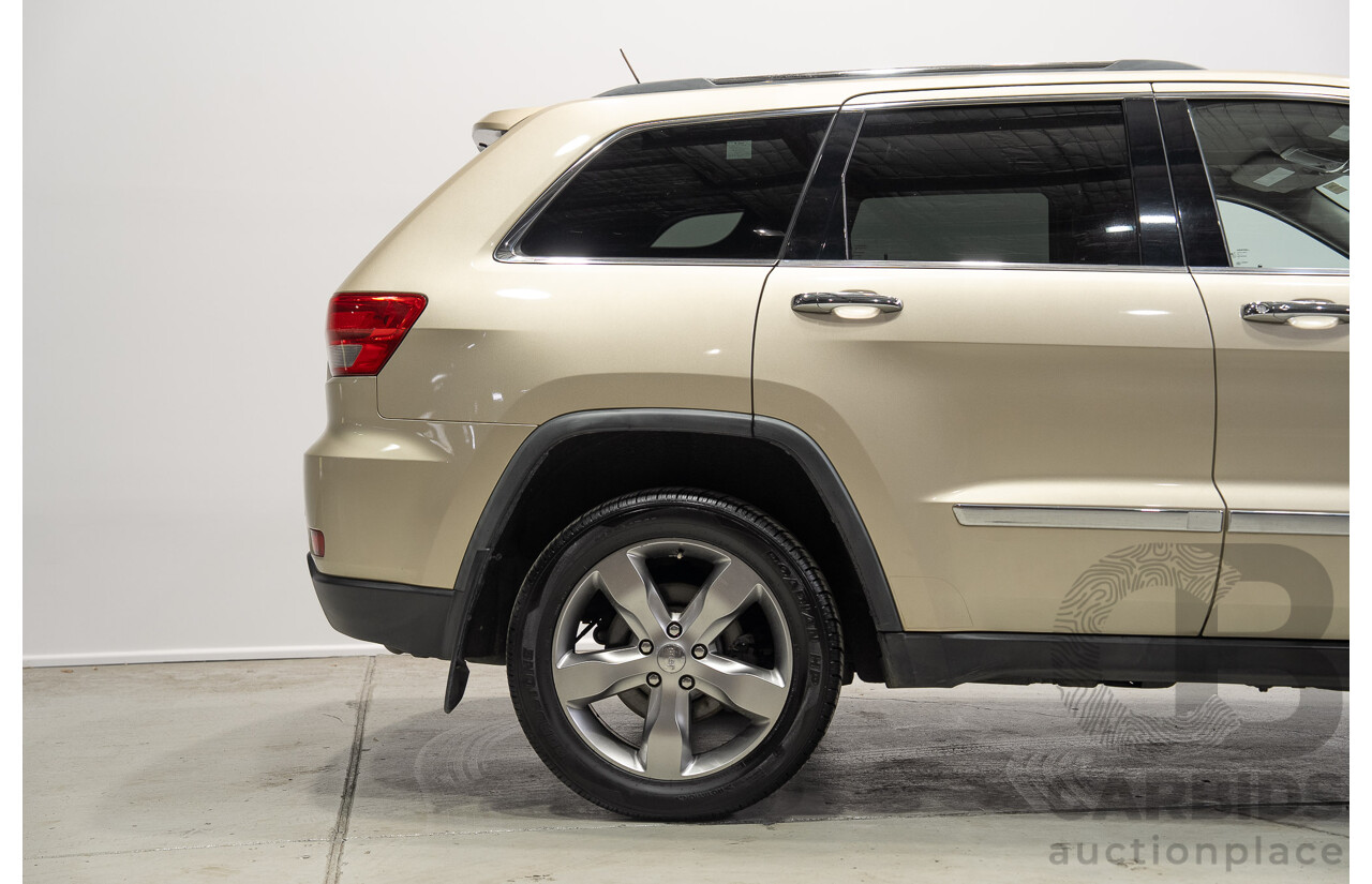 08/2011 Jeep Grand Cherokee LIMITED (4x4) WK 4d Wagon Turbo Diesel Gold 3.0L