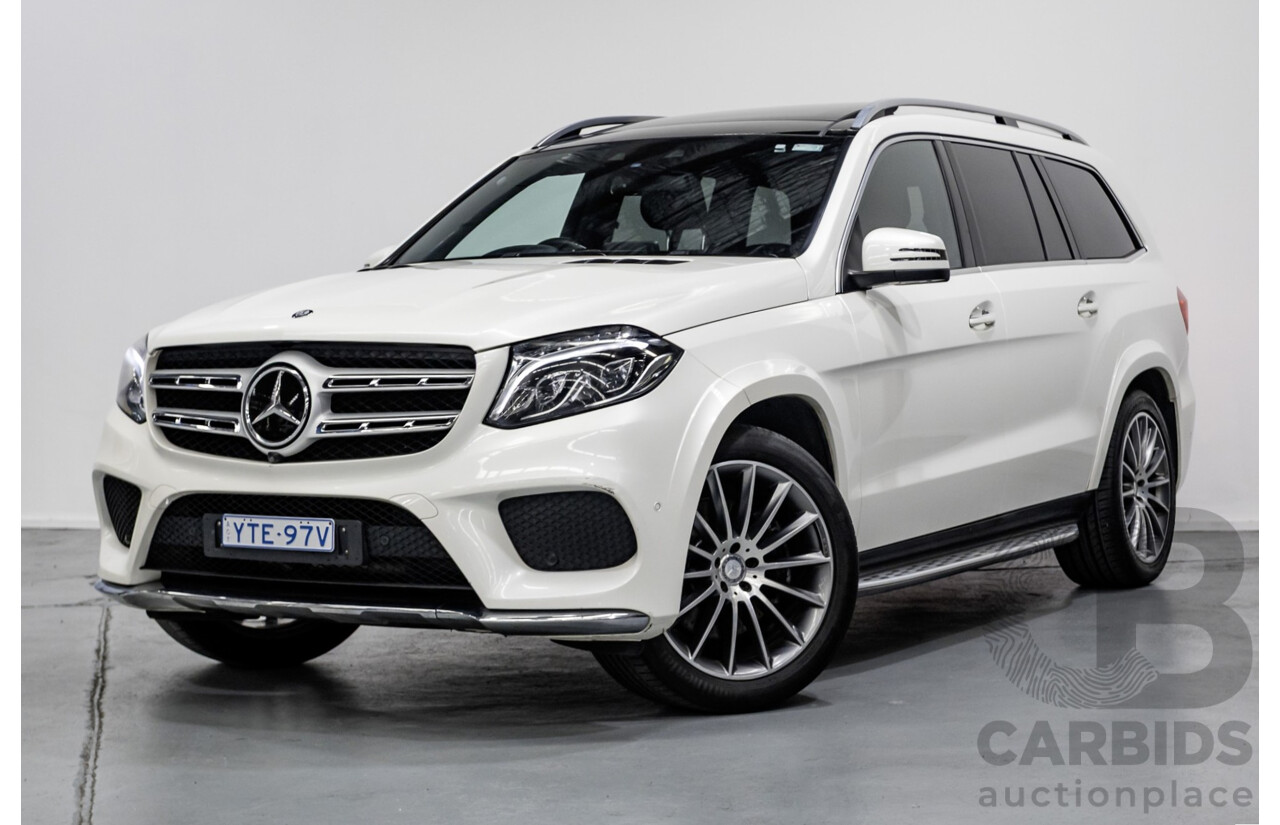 7/2016 Mercedes-Benz GLS 500 4MATIC AMG Pack (AWD) X166 4d Wagon Diamond White Metallic Twin Turbo V8 4.7L - 7 Seater