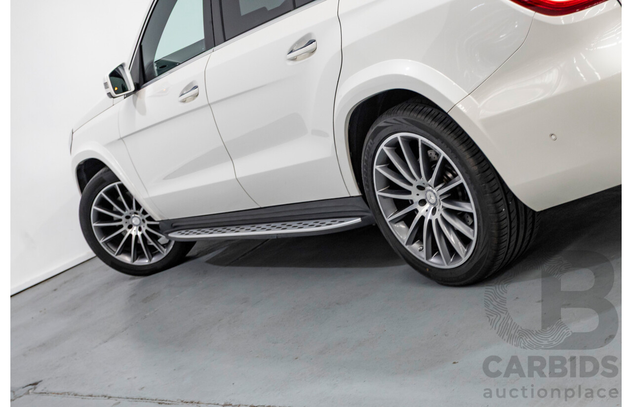 7/2016 Mercedes-Benz GLS 500 4MATIC AMG Pack (AWD) X166 4d Wagon Diamond White Metallic Twin Turbo V8 4.7L - 7 Seater