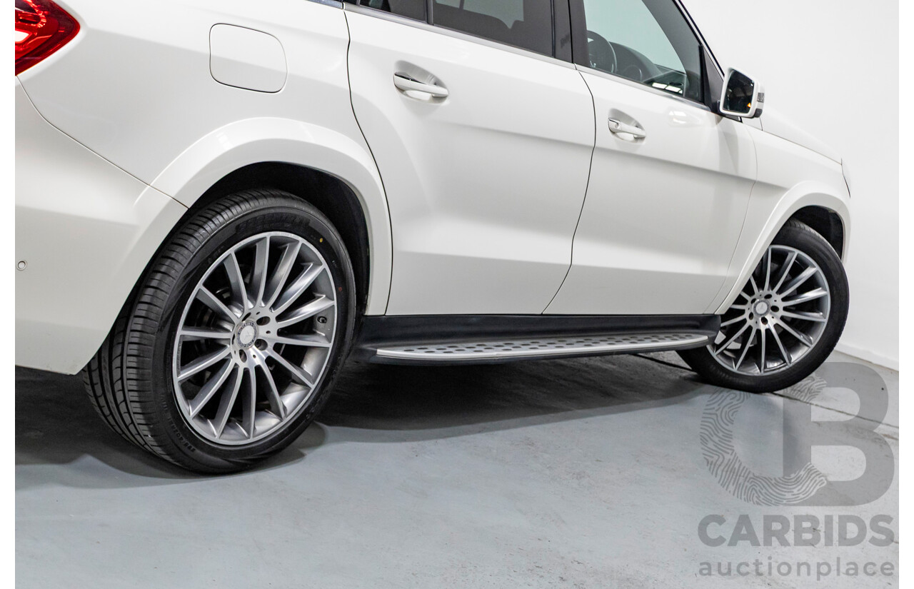 7/2016 Mercedes-Benz GLS 500 4MATIC AMG Pack (AWD) X166 4d Wagon Diamond White Metallic Twin Turbo V8 4.7L - 7 Seater