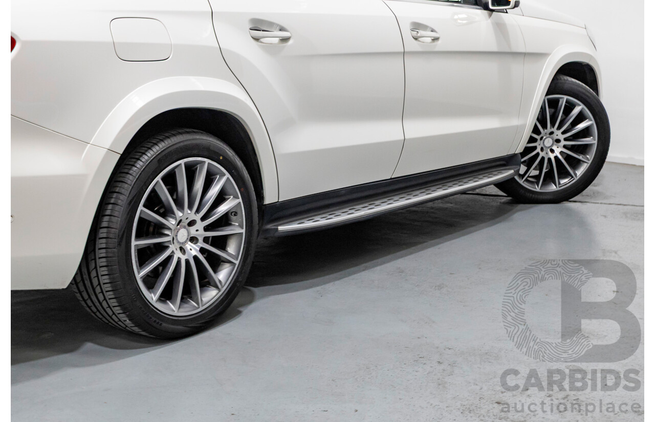 7/2016 Mercedes-Benz GLS 500 4MATIC AMG Pack (AWD) X166 4d Wagon Diamond White Metallic Twin Turbo V8 4.7L - 7 Seater