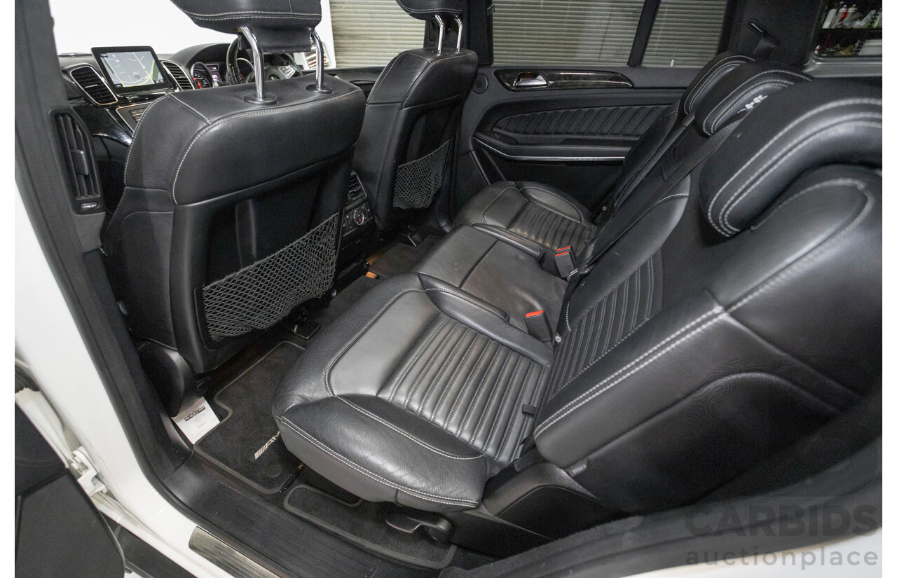 7/2016 Mercedes-Benz GLS 500 4MATIC AMG Pack (AWD) X166 4d Wagon Diamond White Metallic Twin Turbo V8 4.7L - 7 Seater