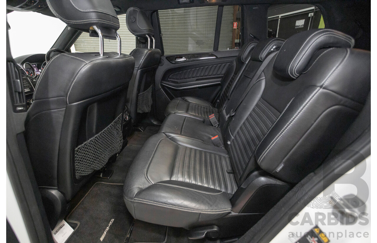 7/2016 Mercedes-Benz GLS 500 4MATIC AMG Pack (AWD) X166 4d Wagon Diamond White Metallic Twin Turbo V8 4.7L - 7 Seater
