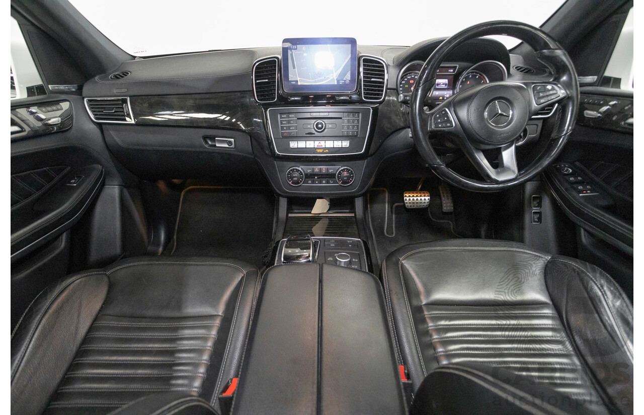 7/2016 Mercedes-Benz GLS 500 4MATIC AMG Pack (AWD) X166 4d Wagon Diamond White Metallic Twin Turbo V8 4.7L - 7 Seater