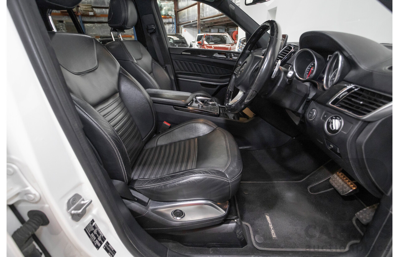 7/2016 Mercedes-Benz GLS 500 4MATIC AMG Pack (AWD) X166 4d Wagon Diamond White Metallic Twin Turbo V8 4.7L - 7 Seater