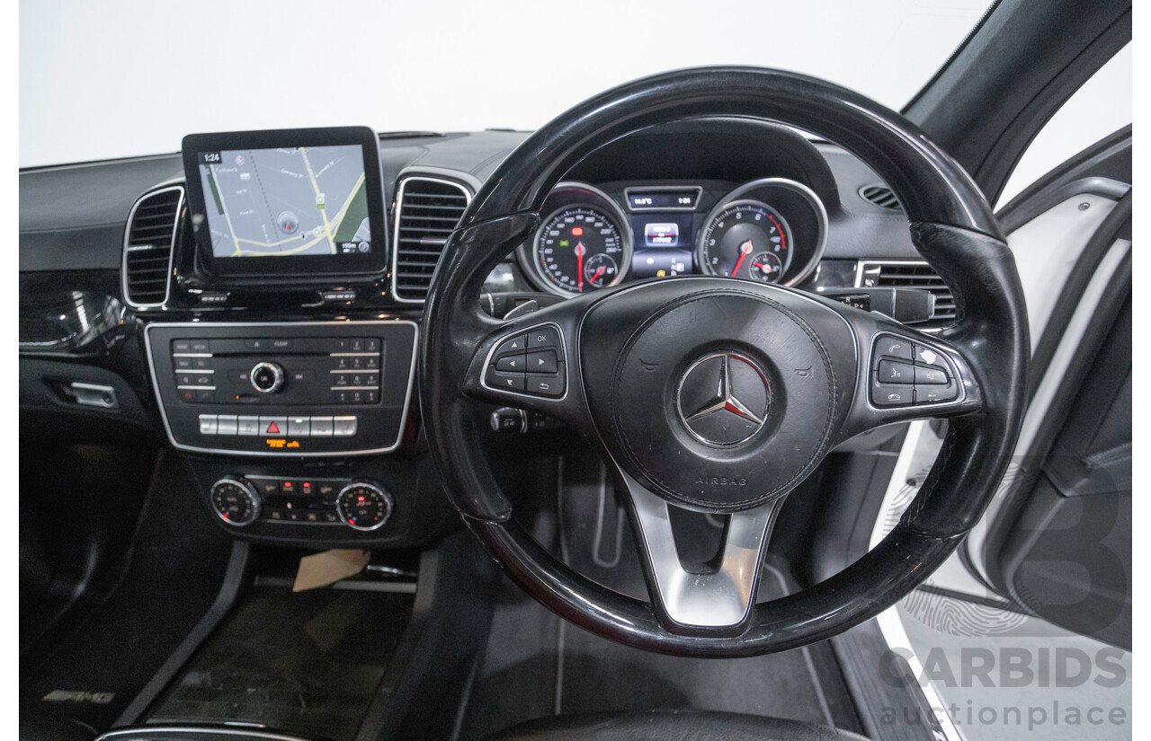 7/2016 Mercedes-Benz GLS 500 4MATIC AMG Pack (AWD) X166 4d Wagon Diamond White Metallic Twin Turbo V8 4.7L - 7 Seater