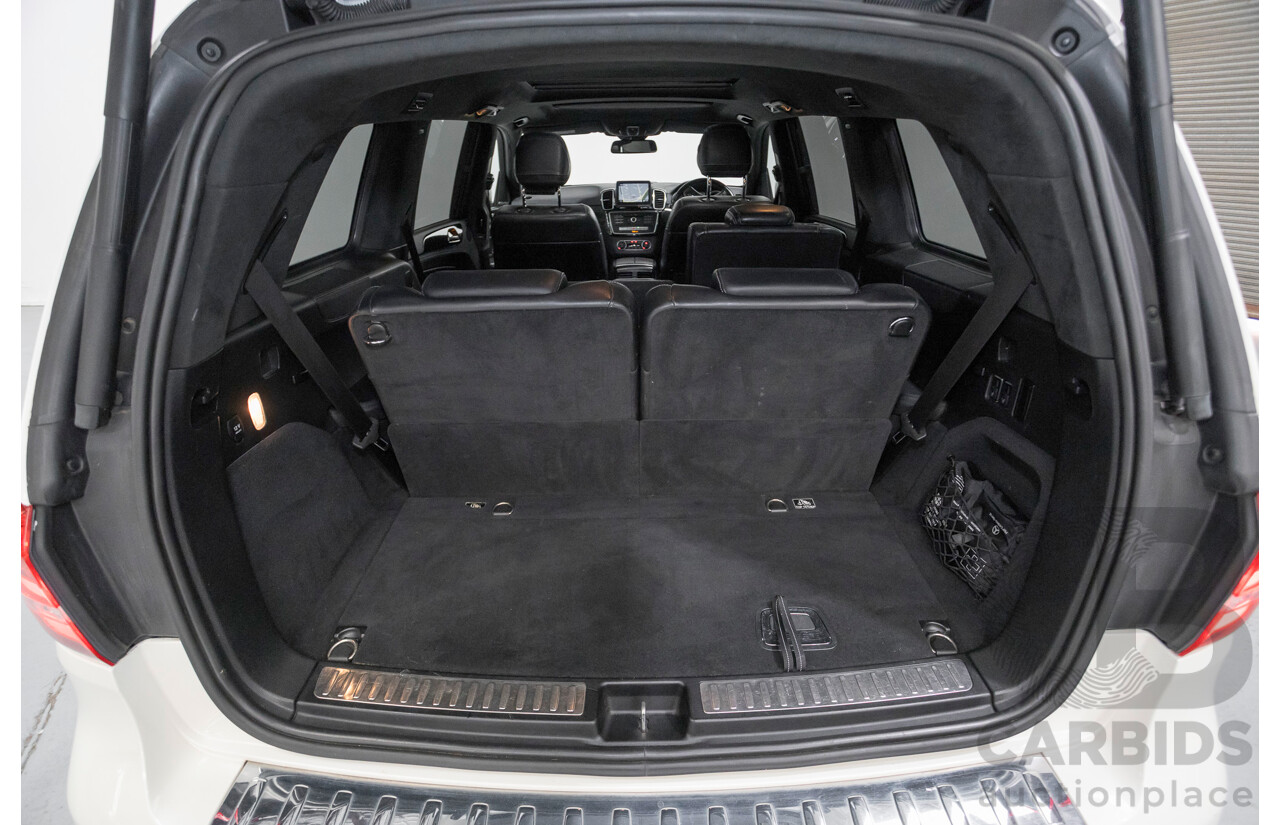 7/2016 Mercedes-Benz GLS 500 4MATIC AMG Pack (AWD) X166 4d Wagon Diamond White Metallic Twin Turbo V8 4.7L - 7 Seater