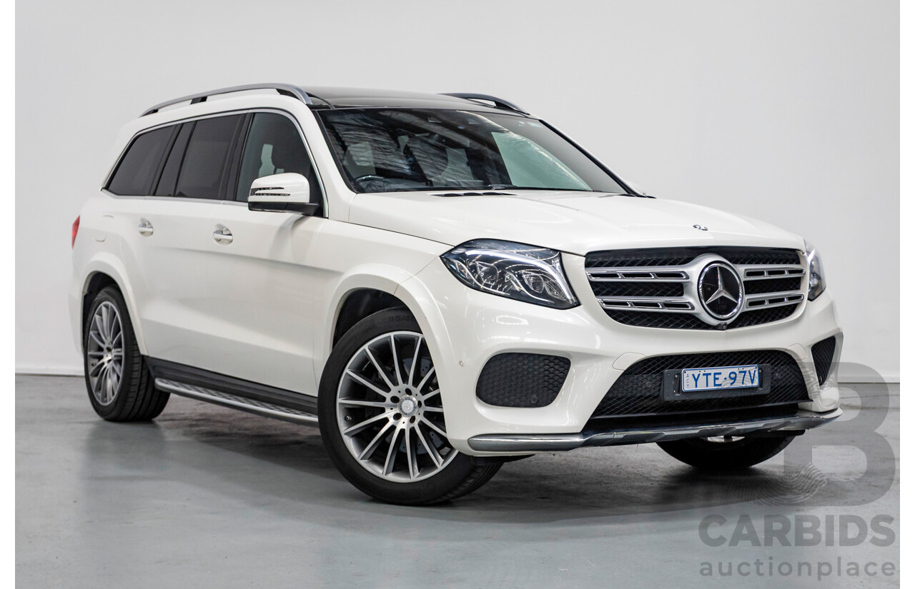 7/2016 Mercedes-Benz GLS 500 4MATIC AMG Pack (AWD) X166 4d Wagon Diamond White Metallic Twin Turbo V8 4.7L - 7 Seater