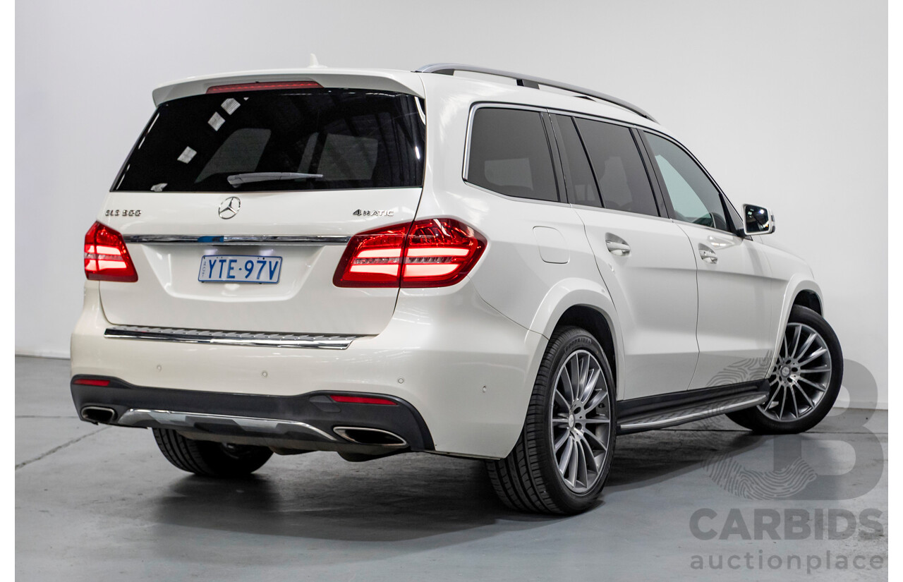 7/2016 Mercedes-Benz GLS 500 4MATIC AMG Pack (AWD) X166 4d Wagon Diamond White Metallic Twin Turbo V8 4.7L - 7 Seater