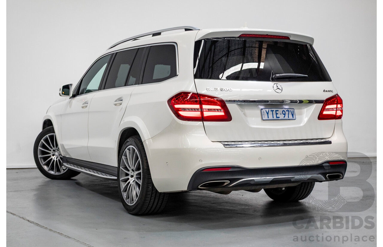 7/2016 Mercedes-Benz GLS 500 4MATIC AMG Pack (AWD) X166 4d Wagon Diamond White Metallic Twin Turbo V8 4.7L - 7 Seater