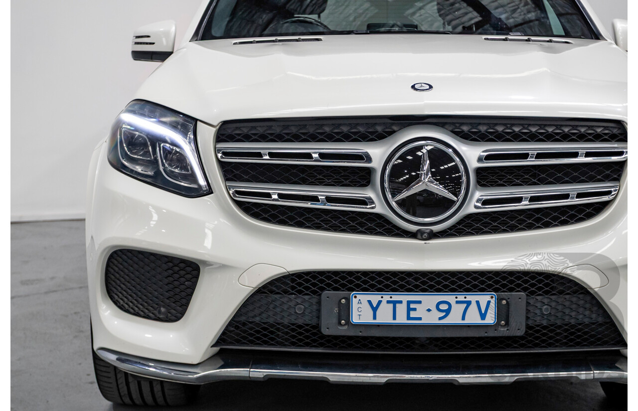7/2016 Mercedes-Benz GLS 500 4MATIC AMG Pack (AWD) X166 4d Wagon Diamond White Metallic Twin Turbo V8 4.7L - 7 Seater
