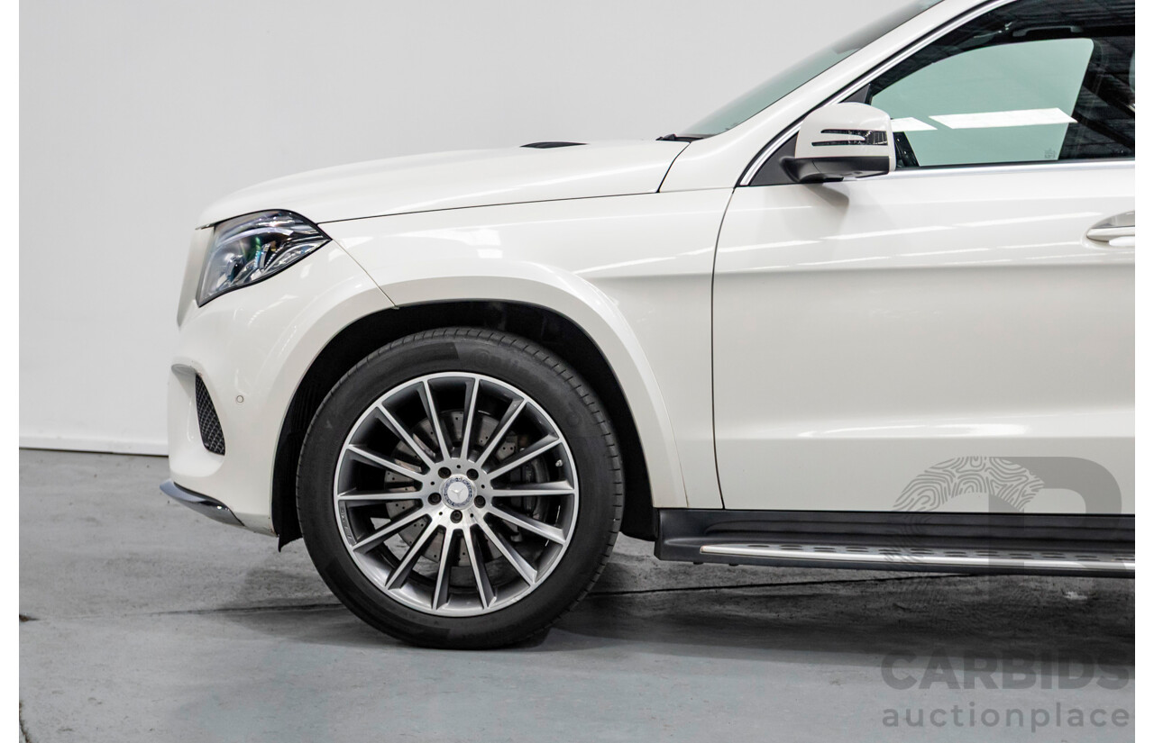 7/2016 Mercedes-Benz GLS 500 4MATIC AMG Pack (AWD) X166 4d Wagon Diamond White Metallic Twin Turbo V8 4.7L - 7 Seater