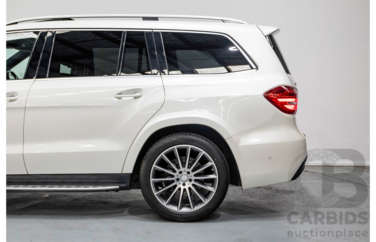 7/2016 Mercedes-Benz GLS 500 4MATIC AMG Pack (AWD) X166 4d Wagon Diamond White Metallic Twin Turbo V8 4.7L - 7 Seater