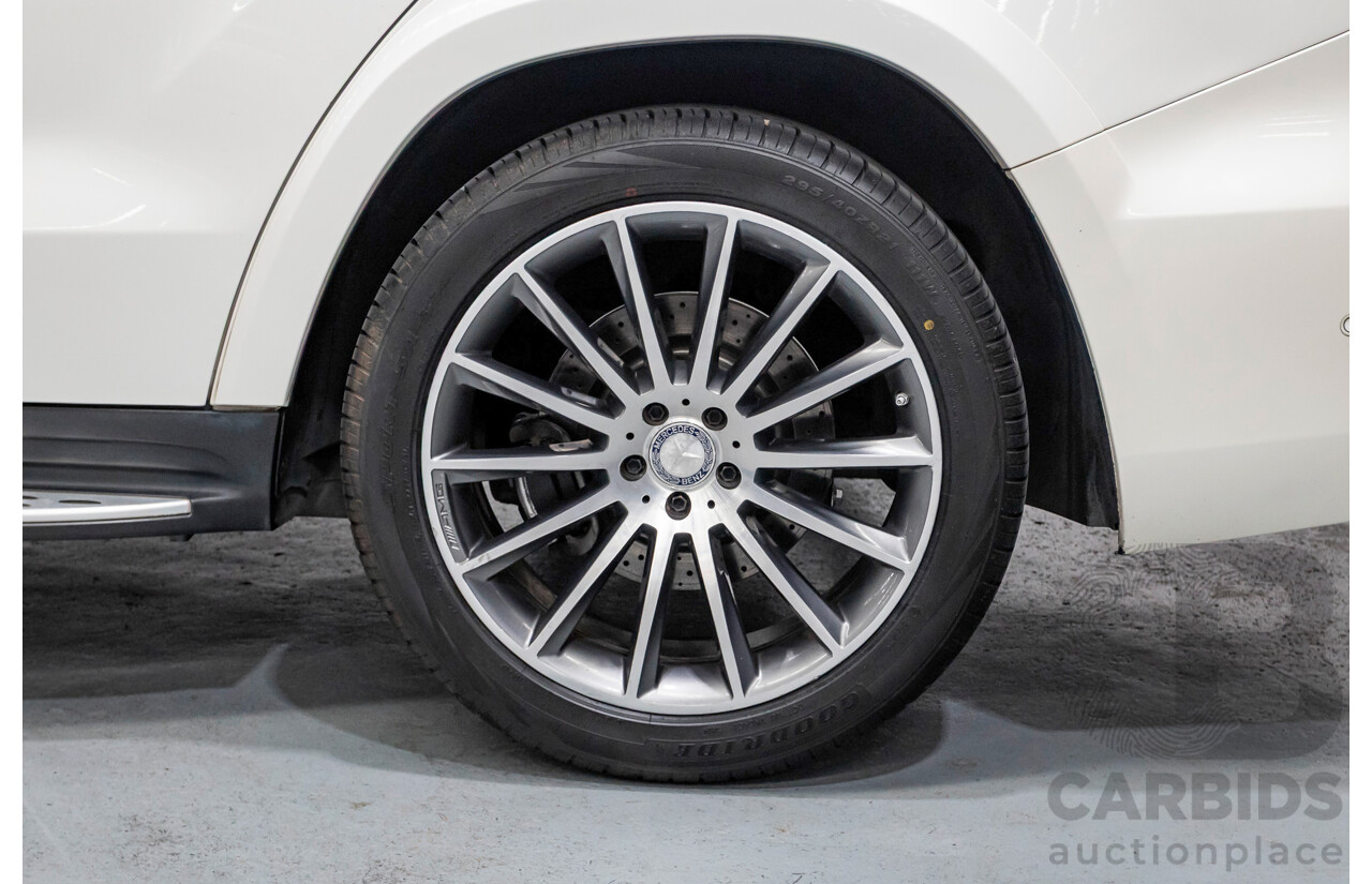7/2016 Mercedes-Benz GLS 500 4MATIC AMG Pack (AWD) X166 4d Wagon Diamond White Metallic Twin Turbo V8 4.7L - 7 Seater