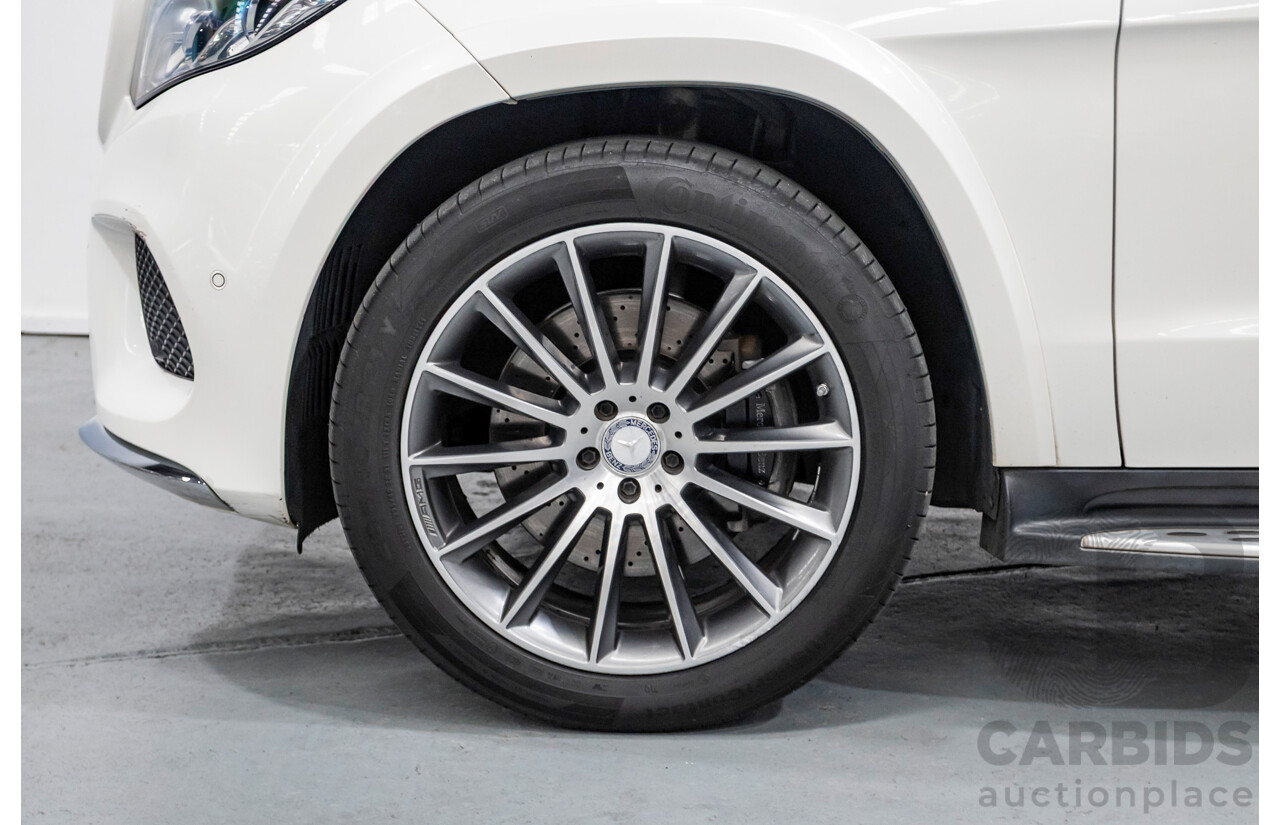 7/2016 Mercedes-Benz GLS 500 4MATIC AMG Pack (AWD) X166 4d Wagon Diamond White Metallic Twin Turbo V8 4.7L - 7 Seater