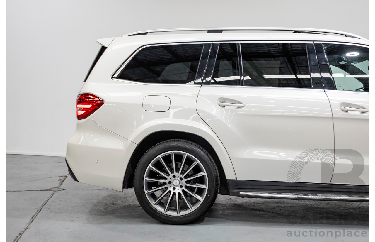 7/2016 Mercedes-Benz GLS 500 4MATIC AMG Pack (AWD) X166 4d Wagon Diamond White Metallic Twin Turbo V8 4.7L - 7 Seater