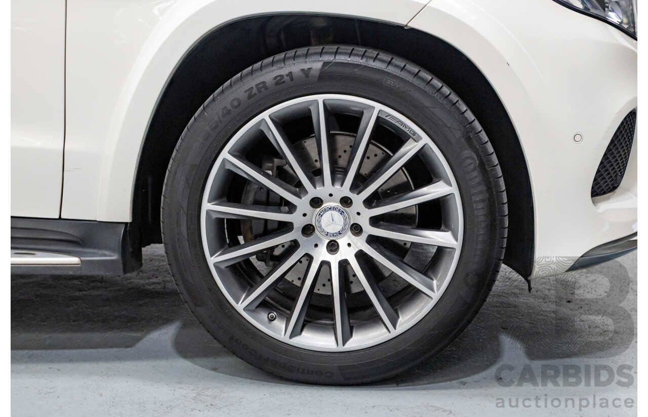 7/2016 Mercedes-Benz GLS 500 4MATIC AMG Pack (AWD) X166 4d Wagon Diamond White Metallic Twin Turbo V8 4.7L - 7 Seater