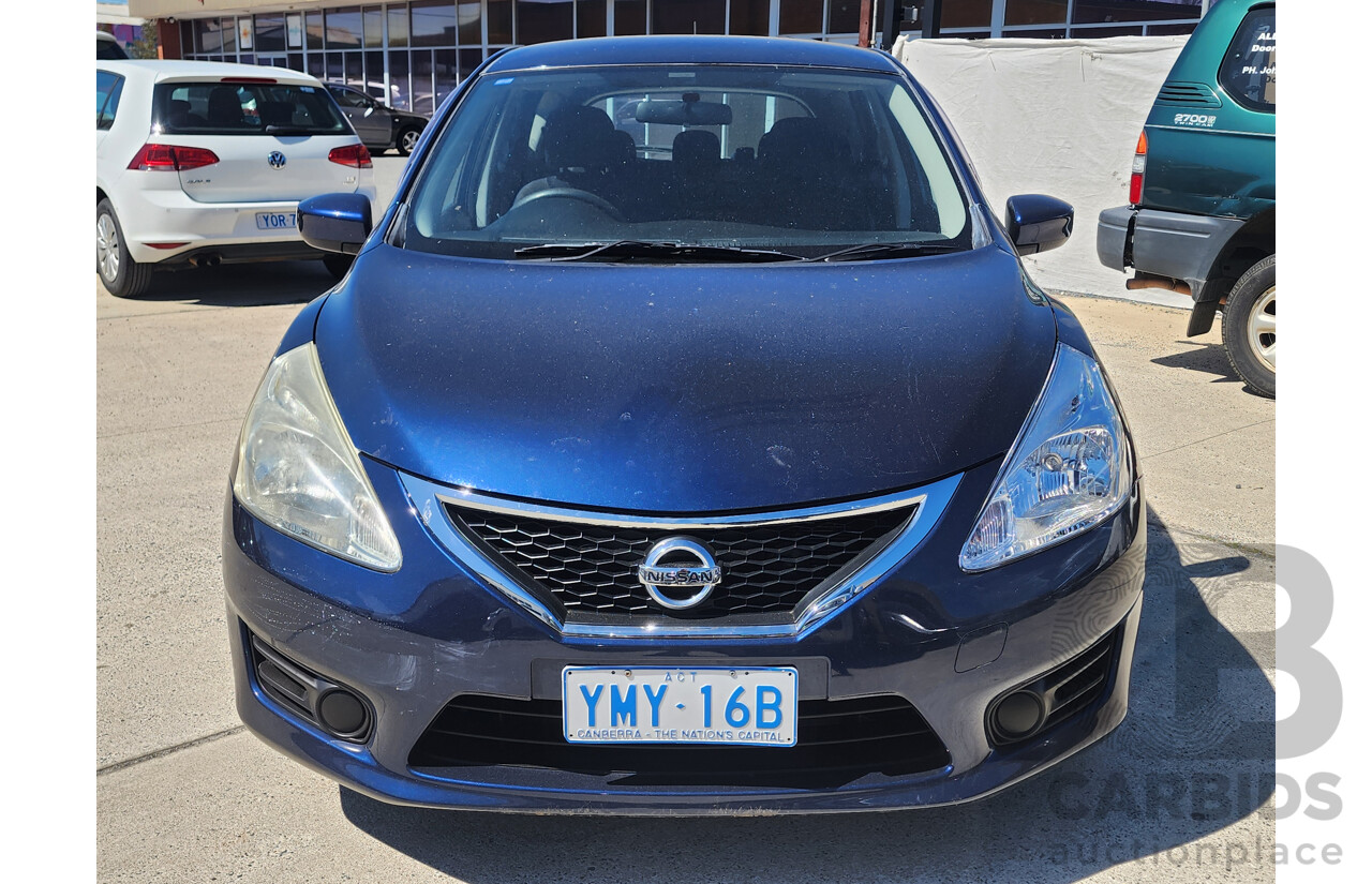 01/2015 Nissan Pulsar ST C12 SERIES 2 5d Hatchback Blue 1.8L
